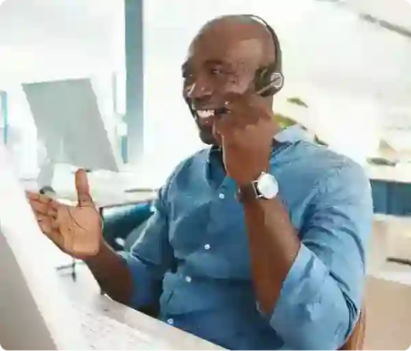 Support man on support call